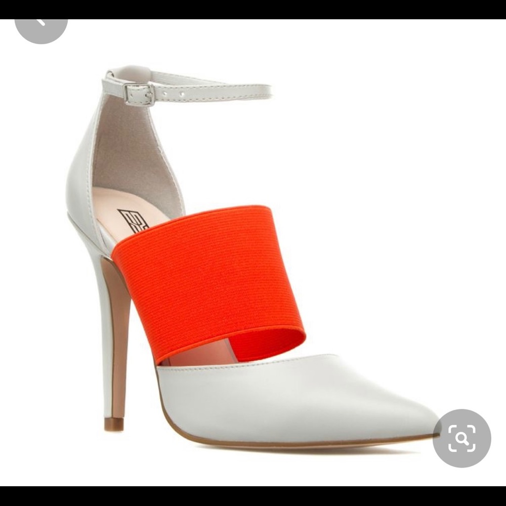 Grey and Orange heel